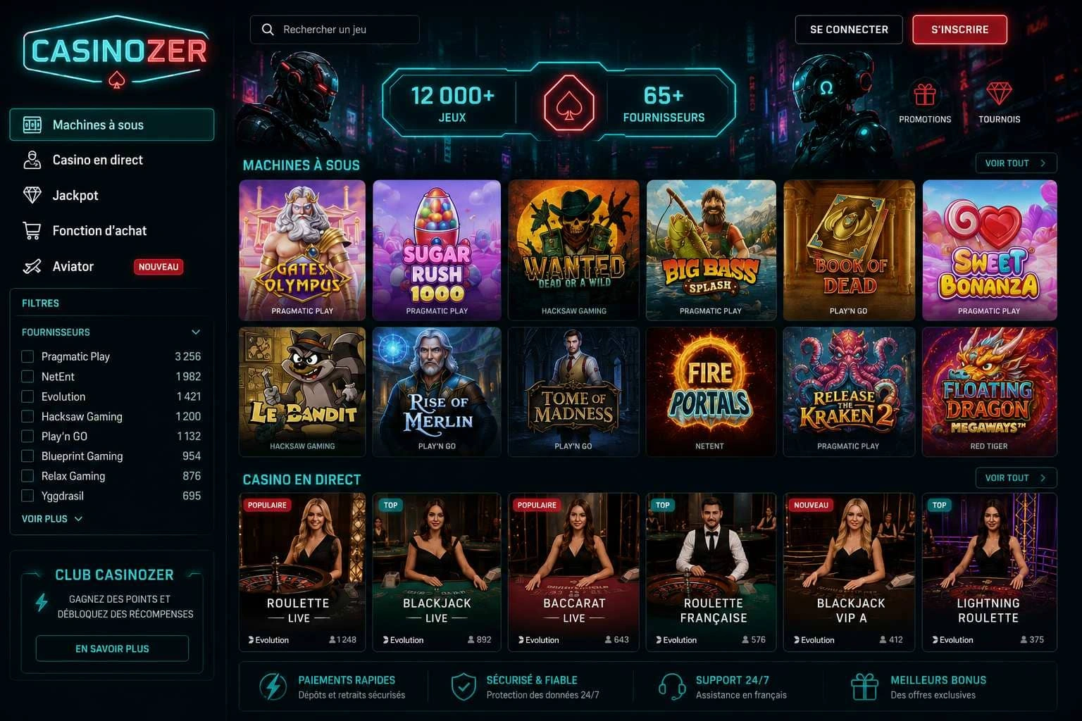 Casinozer inscription : ouvrir un compte étape par étape