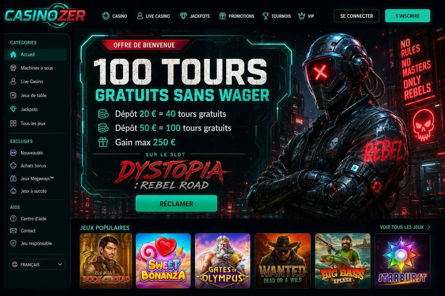 Méthode de test du bonus Casinozer : wager, délai et gain maximum